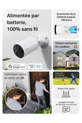 Tapo C410 KIT 2K(3MP) Caméra de Surveillance WiFi Extérieure sans Fil Solaire, Autonomie permanente de la Batterie, Personne Détection, Vision Nocturne en Couleur, IP65 Etanche, Aucune hub requis