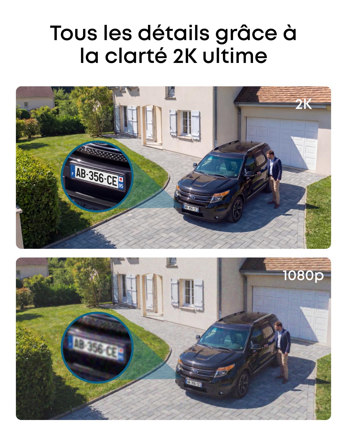 eufy Security eufyCam C37, caméra Surveillance WiFi extérieure sans Fil, Suivi IA motorisé à 360°, Solaire 2K, détection de Personnes/Animaux/véhicules, sans Frais, Carte microSD Non Incluse