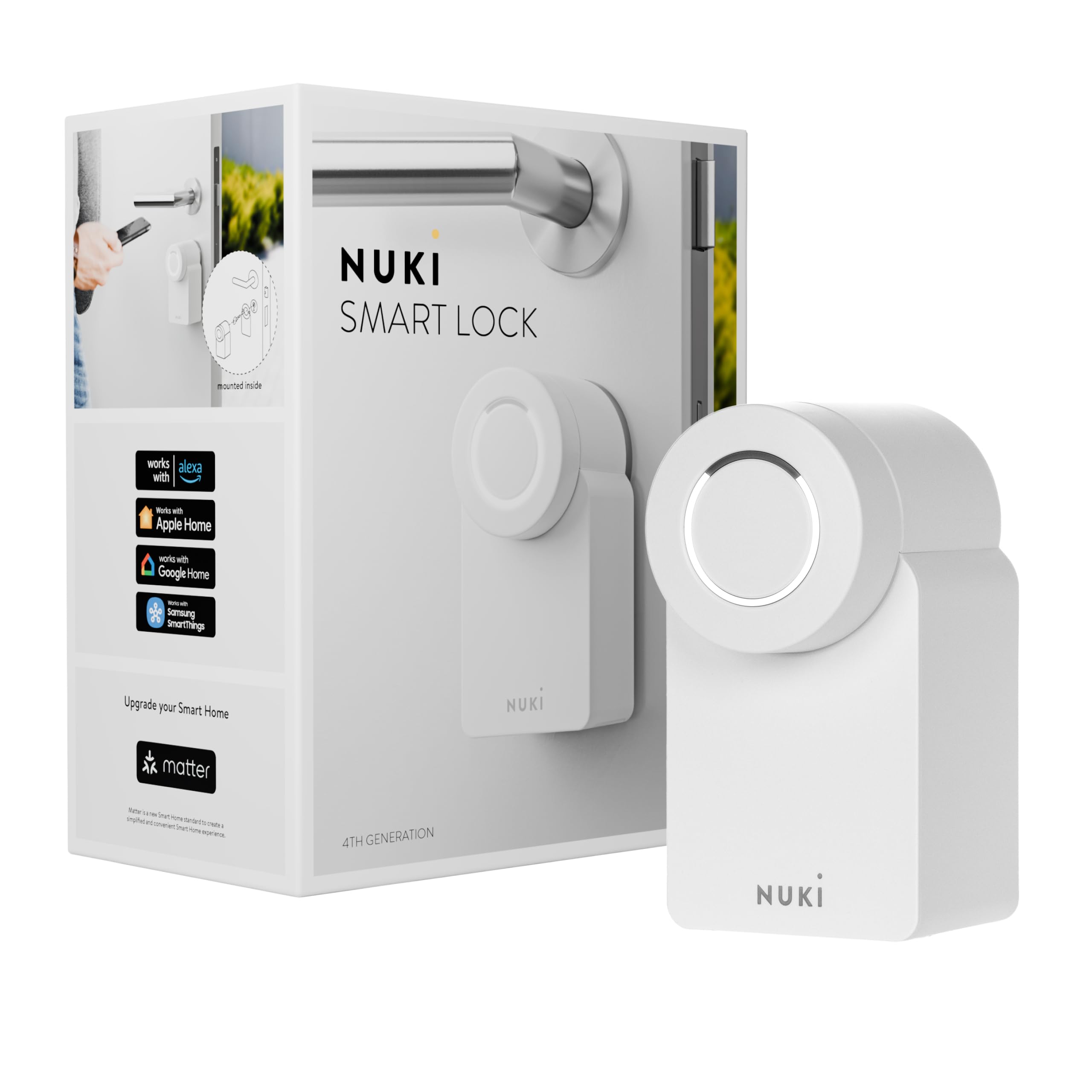 Nuki Smart Lock Go (2025) avec Bluetooth & Matter, serrure connectée transformant votre smartphone en clé, installation facile sans changer de cylindre – Smart Lock
