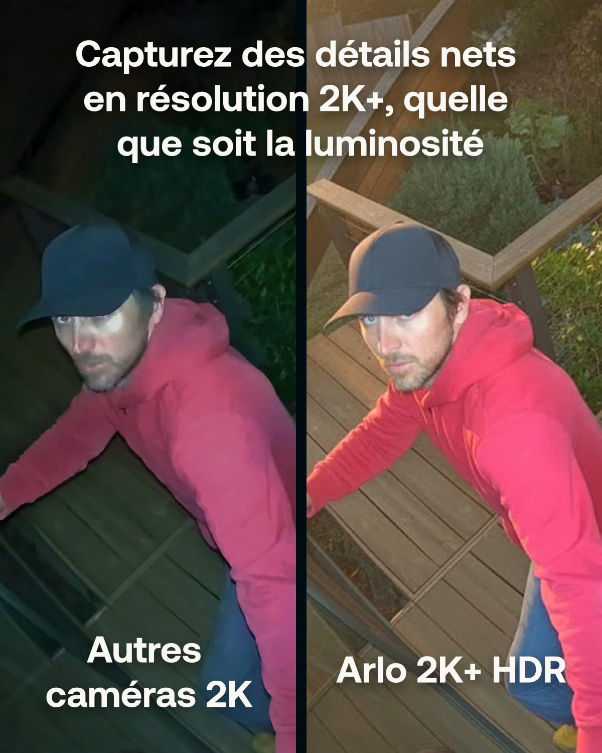 ARLO Pro 5 2K, Caméra de Surveillance WiFi Extérieure sans Fil, Détection par IA, Vision Nocturne Couleur, Audio bidirectionnel, Compatible avec Alexa, Essai Secure Inclus, 2 Caméras