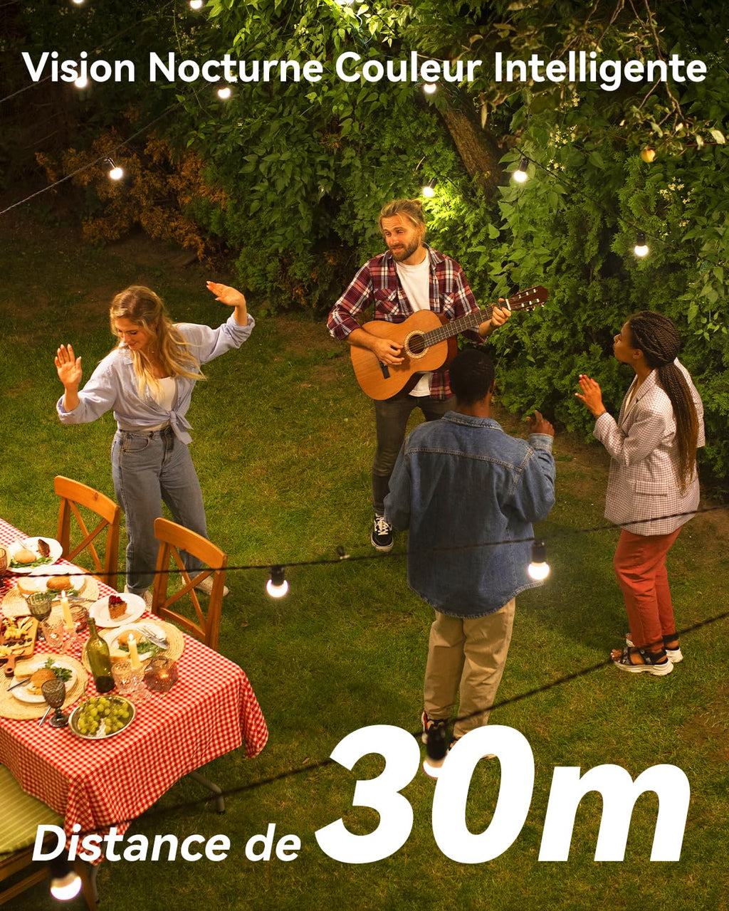 Imou 2K(3MP) Caméra Surveillance WiFi Extérieure 360°, Vision Nocturne Couleur 30M, Détection des Personnes et Véhicules, Suivi Intelligent, Étanche IP66, WiFi 2.4GHz et Wi-FI 6, Audio Bidirectionnel