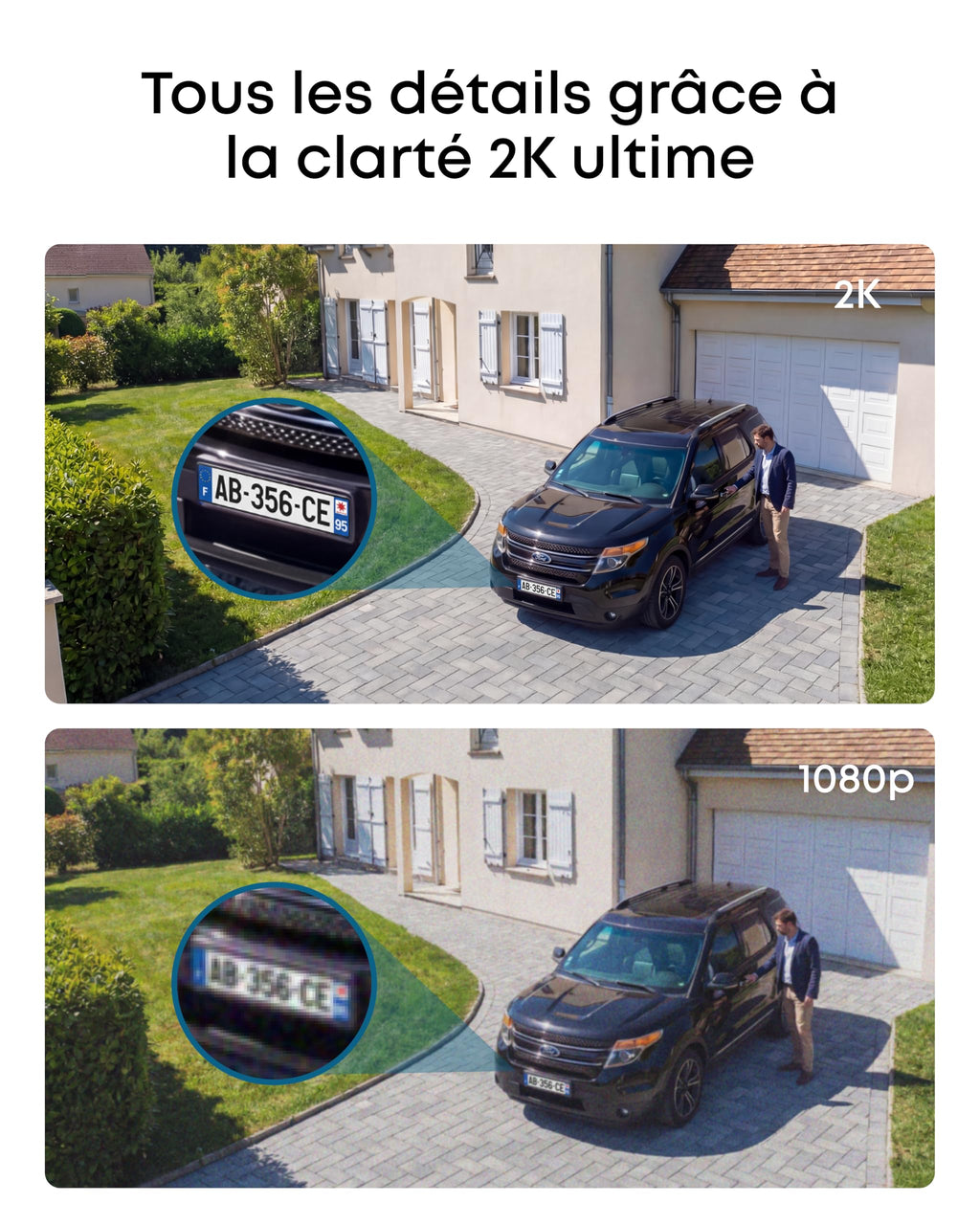 eufy Security eufyCam C37, caméra Surveillance WiFi extérieure sans Fil, Suivi IA motorisé à 360°, Solaire 2K, détection de Personnes/Animaux/véhicules, sans Frais, Carte microSD Non Incluse