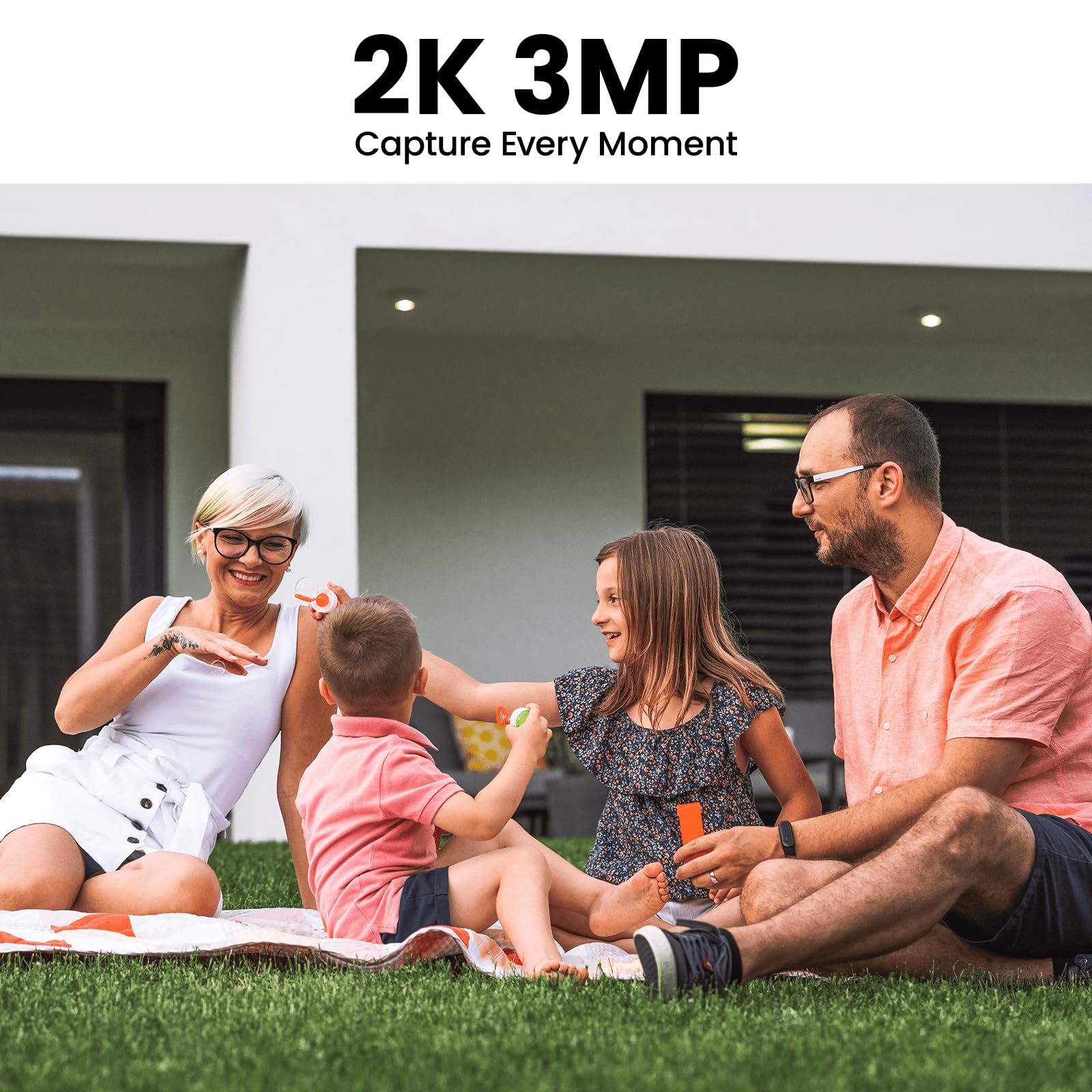 AOQEE Camera Surveillance WiFi Exterieure sans Fil - 2K Camera Exterieur Batterie Panneau Solaire intégré, Étanche IP65, PIR détection, Détection Humaine AI, Vision Nocturne Couleur, Compatible Alexa