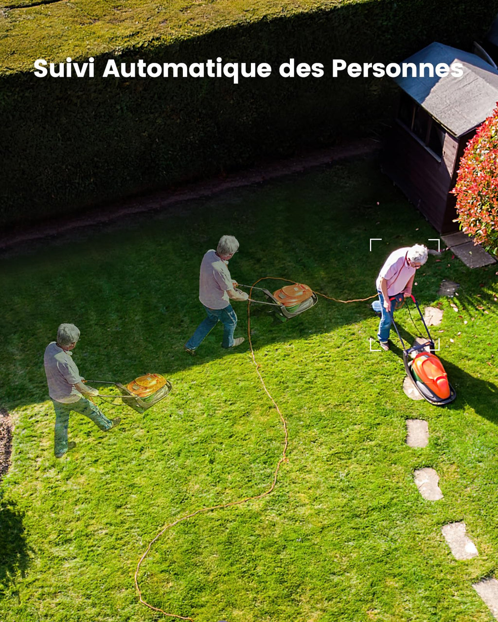 aosu 2K Camera Surveillance WiFi Exterieure sans Fil Camera Solaire WiFi Exterieur, 3MP 360°Panoramique PTZ, Suivi Automatique, Vision Vocturne, Alarme Lumineuse et Sonore, Audio Bidirectionnel