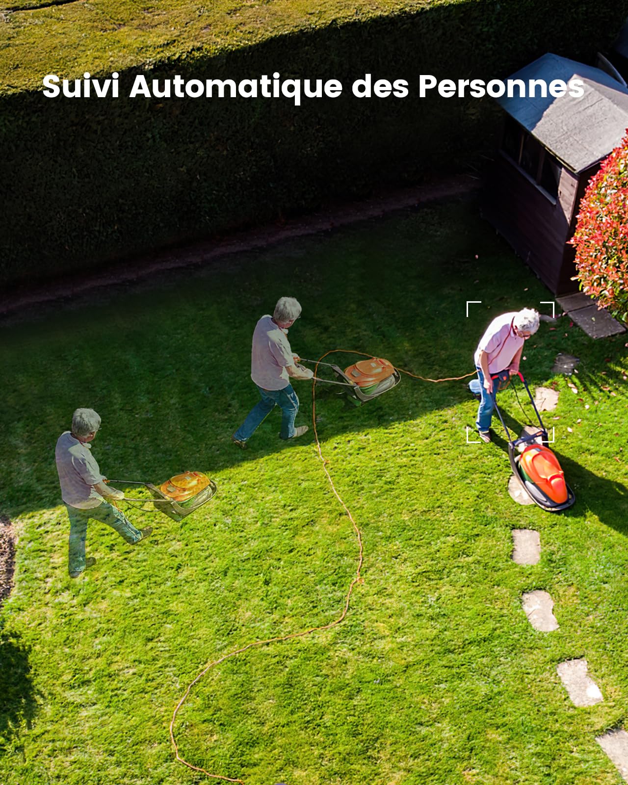 aosu 2K Camera Surveillance WiFi Exterieure sans Fil Camera Solaire WiFi Exterieur, 3MP 360°Panoramique PTZ, Suivi Automatique, Vision Vocturne, Alarme Lumineuse et Sonore, Audio Bidirectionnel