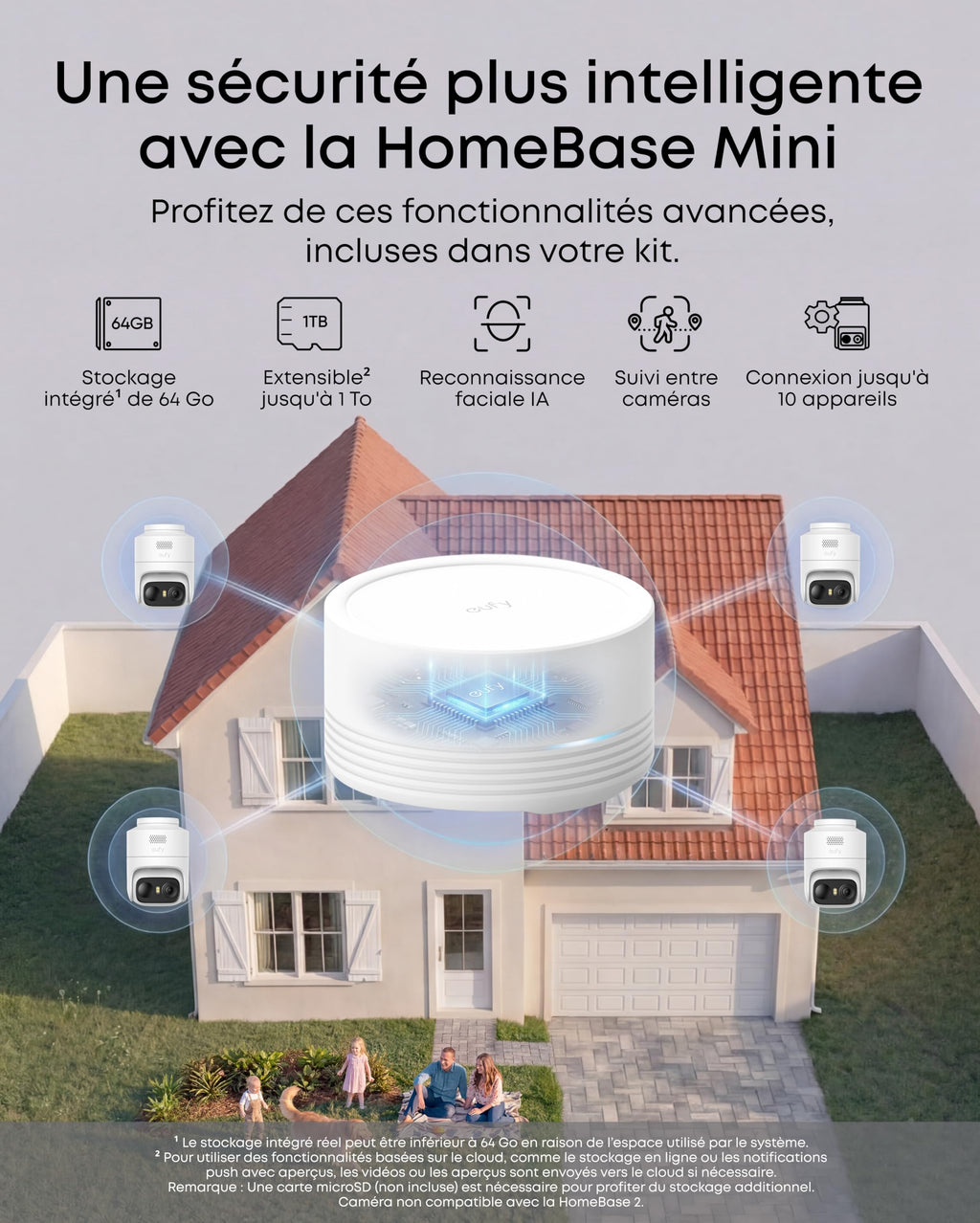 eufy Security eufyCam C37, caméra Surveillance WiFi extérieure sans Fil, Suivi IA motorisé à 360°, Solaire 2K, détection de Personnes/Animaux/véhicules, sans Frais, Carte microSD Non Incluse