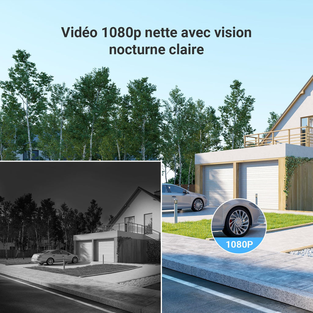 EZVIZ CP5 Visiophone connecté WiFi, Résolution 1080P, Moniteur Tactile Couleur 7", Portier vidéo à installation 2 Fils, Déverrouillage à Distance, Audio Bidirectionnel, Vision Nocturne, Design Compact