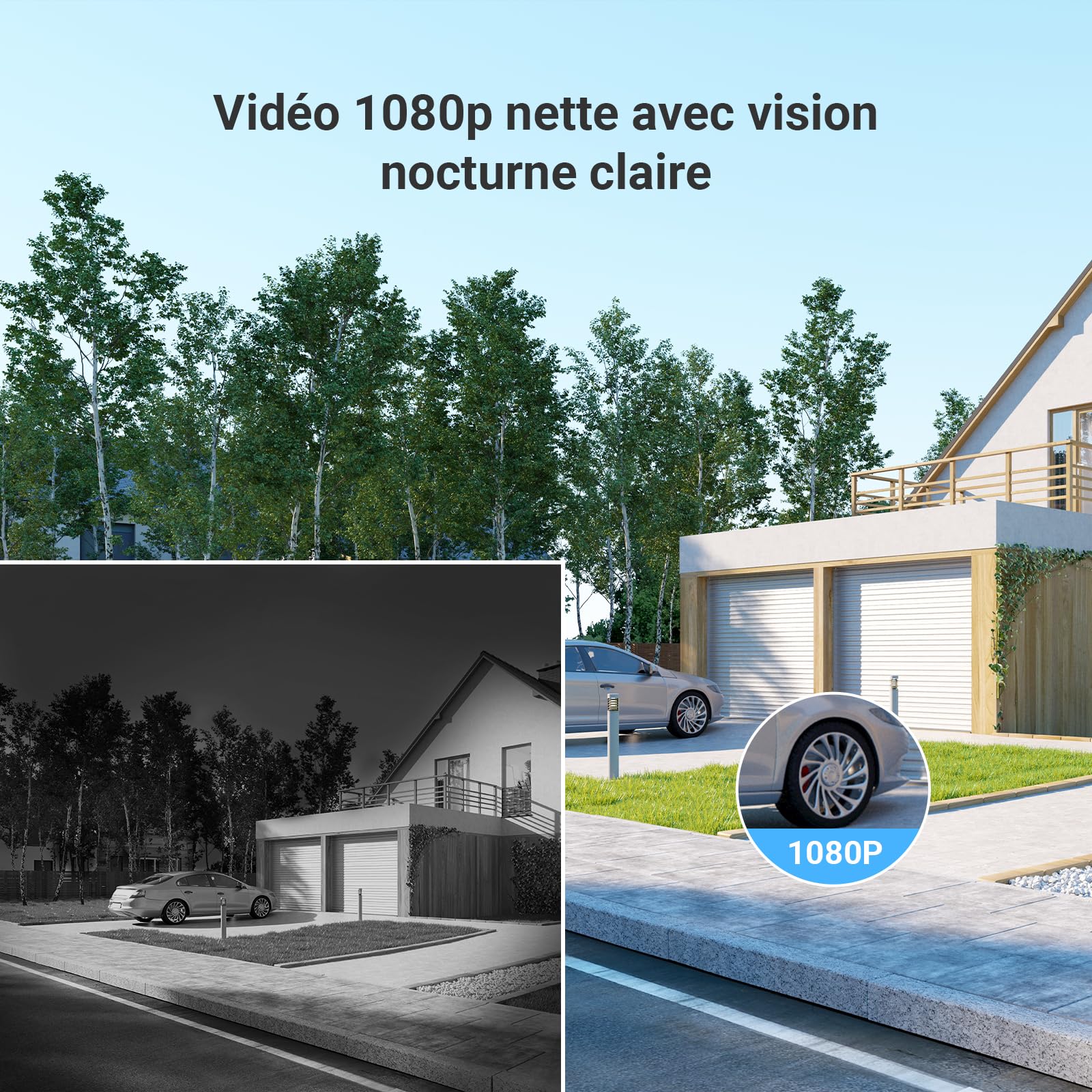 EZVIZ CP5 Visiophone connecté WiFi, Résolution 1080P, Moniteur Tactile Couleur 7", Portier vidéo à installation 2 Fils, Déverrouillage à Distance, Audio Bidirectionnel, Vision Nocturne, Design Compact