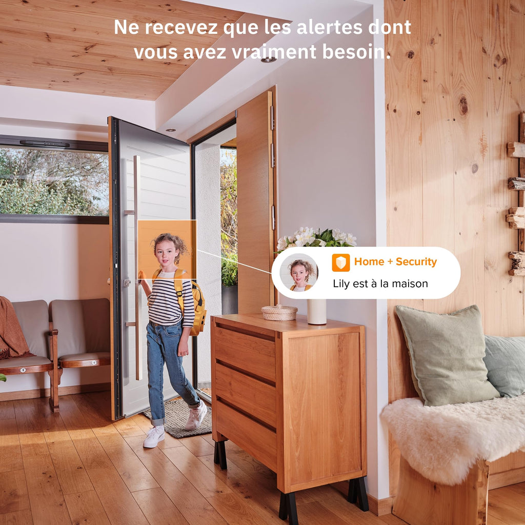 Netatmo Intelligente Caméra Intérieure Advance - Reconnaissance Faciale, Audio-Bidirectionnel, Angle de Vue de 130°, 2K HDR, 30 fps, Zoom X16, 2X Carte SD - Noire