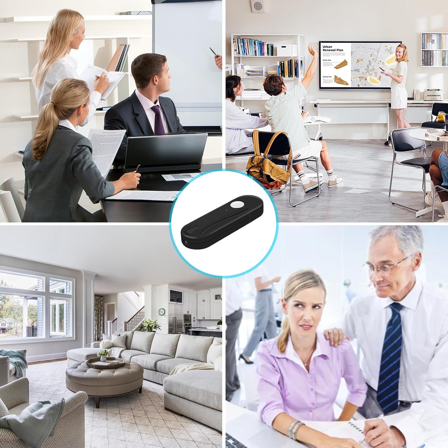 Caméra Espion,Mini Camera Cachée sans Fil Clé USB,Mciro HD 1080P Caméra de Surveillance avec Détection de Mouvement aux pour Réunions et à Une Utilisation en Activités en Plein air